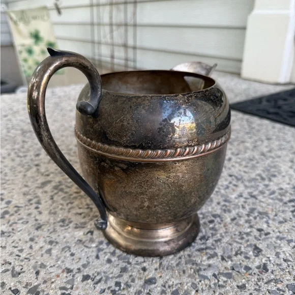 Antique Silver & Copper Pitcher - Picture 5 of 8